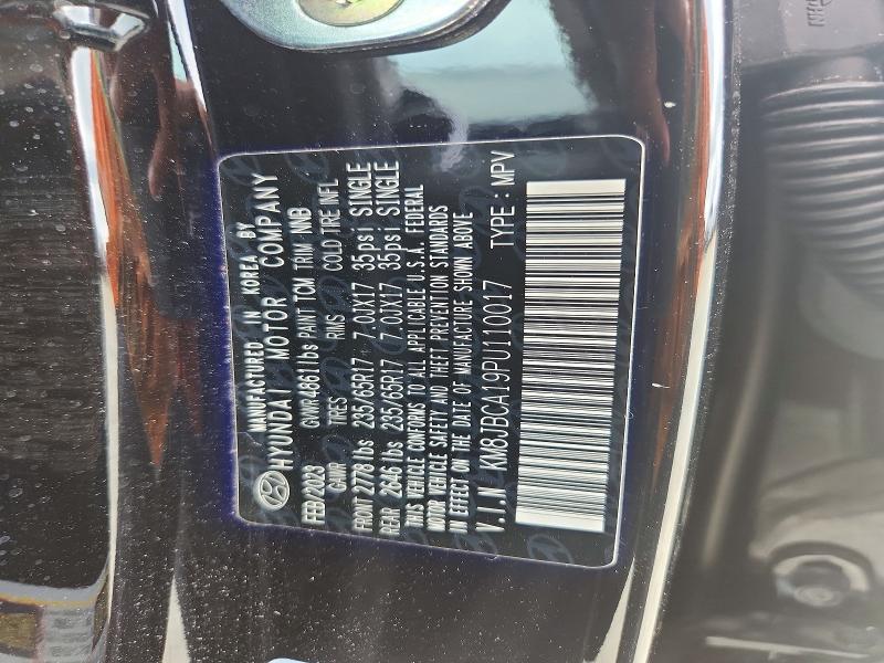 Продажа на аукционе авто 2023 Hyundai Tucson, vin: KM8JBCA19PU110017, номер лота: 63931366