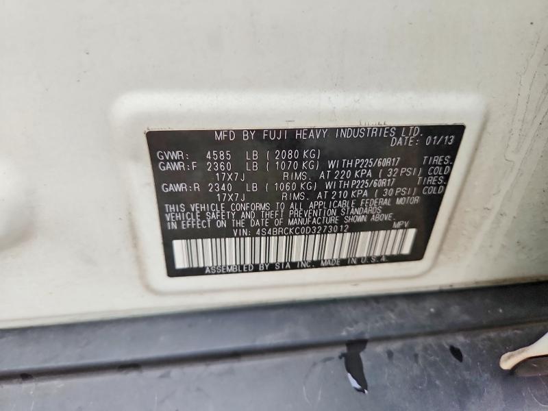Продаж на аукціоні авто 2013 Subaru Outback, vin: 4S4BRCKC0D3273012, номер лоту: 63780276