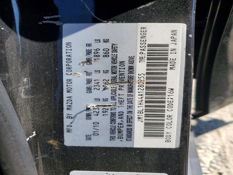 Продаж на аукціоні авто 2010 Mazda Speed, vin: JM1BL1H44A1280255, номер лоту: 64984776
