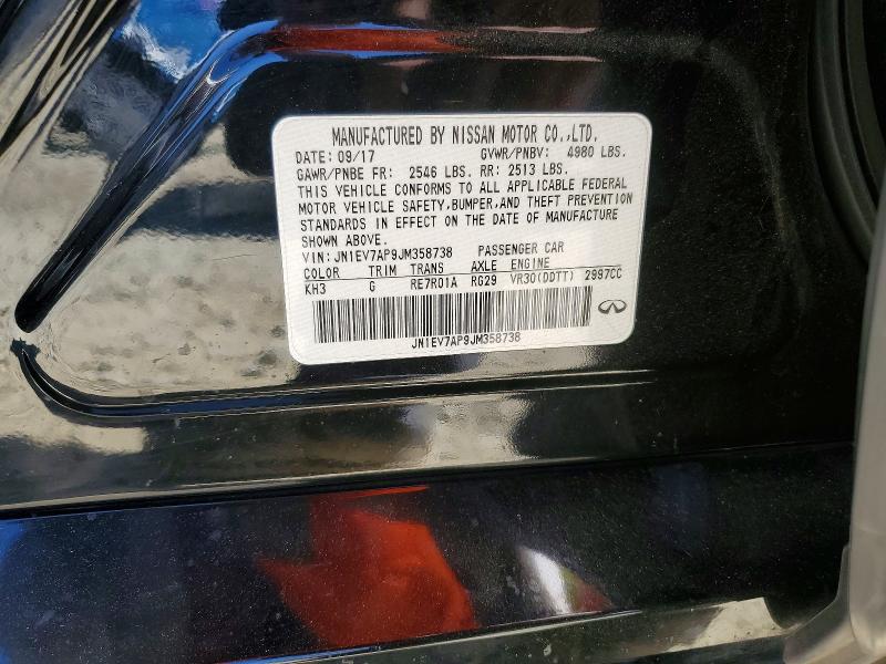 Продаж на аукціоні авто 2018 Infiniti Q50, vin: JN1EV7AP9JM358738, номер лоту: 63773776