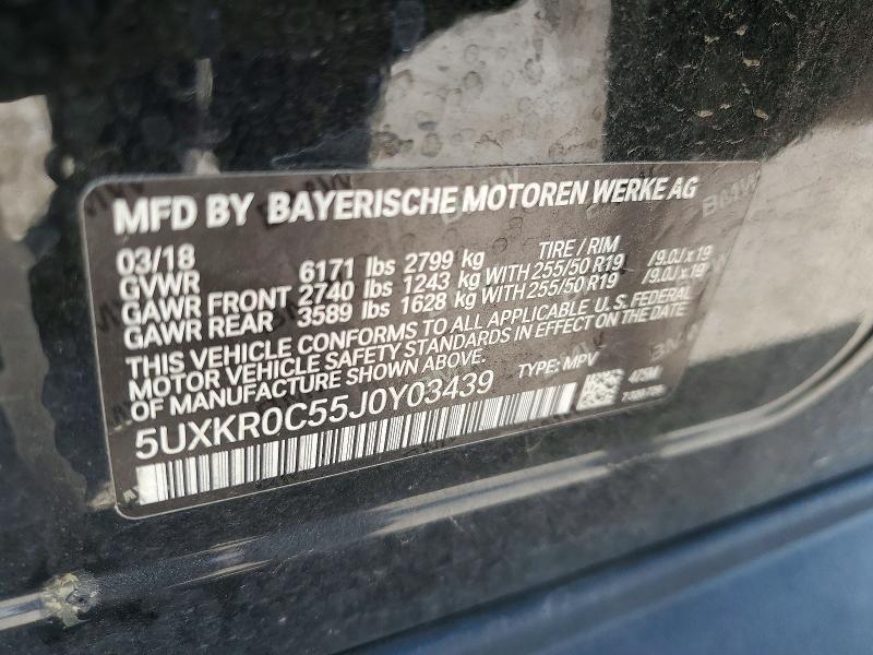 Продаж на аукціоні авто 2018 Bmw X5, vin: 5UXKR0C55J0Y03439, номер лоту: 63861156