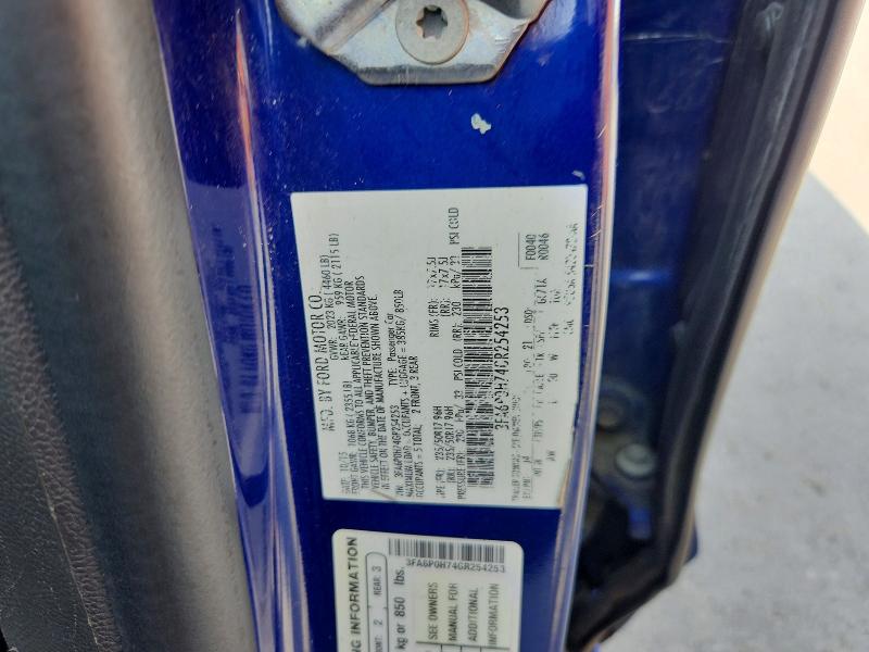 2016 Ford Fusion მანქანა იყიდება აუქციონზე, vin: 3FA6P0H74GR254253, აუქციონის ნომერი: 64710336