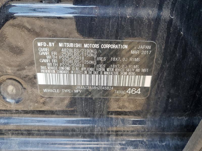 Aukcja sprzedaży 2017 Mitsubishi Outlander, vin: JA4AZ3A38HZ045824, numer aukcji: 63601616