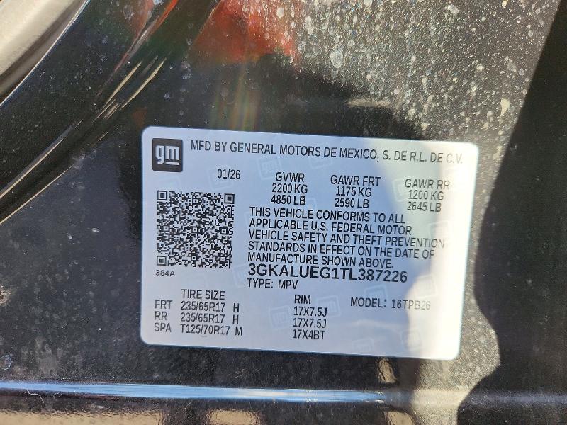 Продаж на аукціоні авто 2026 Gmc Terrain, vin: 3GKALUEG1TL387226, номер лоту: 65374236