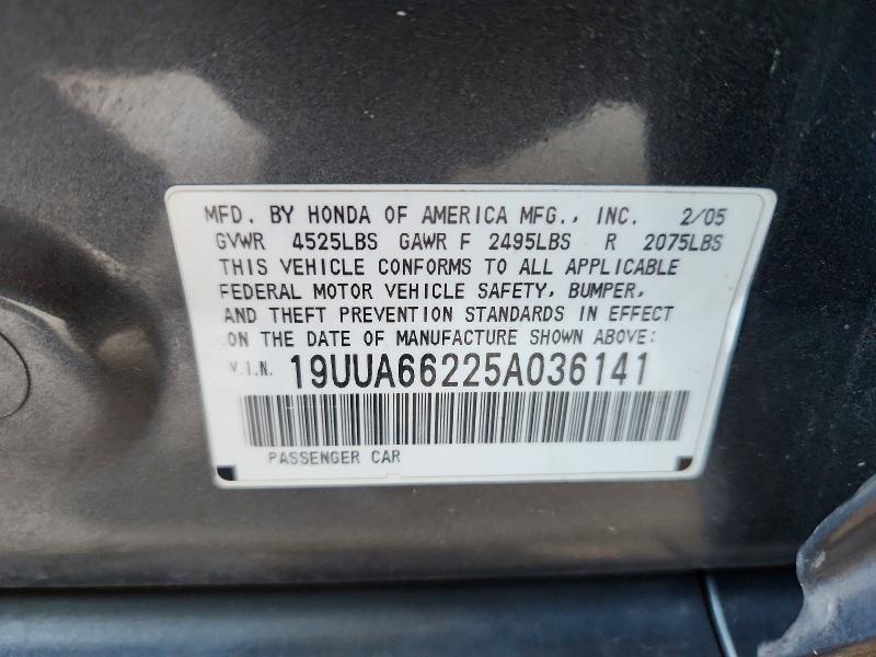 Aukcja sprzedaży 2005 Acura Tl, vin: 19UUA66225A036141, numer aukcji: 64684836