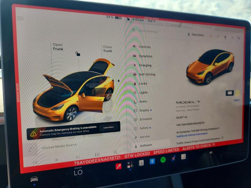 Продаж на аукціоні авто 2022 Tesla Model Y, vin: 7SAYGDEEXNA018721, номер лоту: 66941766