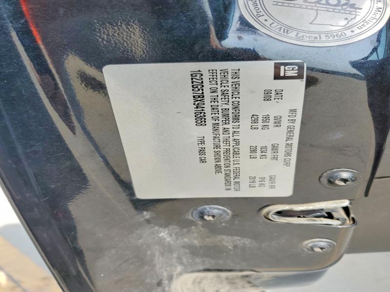 65309826 :رقم المزاد ، 1G2ZG57BX94163658 vin ، 2009 Pontiac G6 مزاد بيع