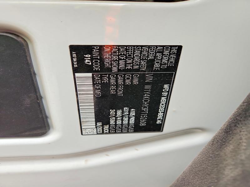 Auction sale of the 2023 Mercedes-benz Sprinter, vin: W1Y4KCHY3PT152608, lot number: 64119726