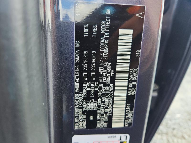 2024 Lexus Rx 350h მანქანა იყიდება აუქციონზე, vin: 2T2BBMCA5RC027059, აუქციონის ნომერი: 63399356
