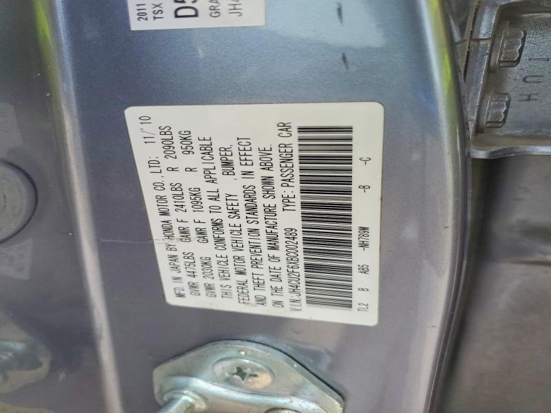 Продаж на аукціоні авто 2011 Acura Tsx, vin: JH4CU2F6XBC002489, номер лоту: 64059166