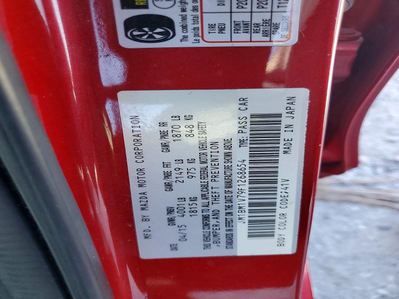 64112806 :رقم المزاد ، JM1BM1V79F1268654 vin ، 2015 Mazda 3 مزاد بيع