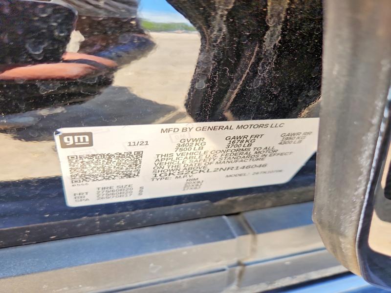 Продаж на аукціоні авто 2022 Gmc Yukon, vin: 1GKS2CKL2NR146046, номер лоту: 64440246