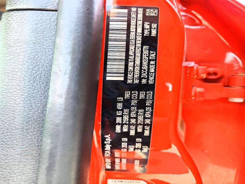 60605846 :رقم المزاد ، ZACCJBAW2GPE00770 vin ، 2016 Jeep Renegade مزاد بيع