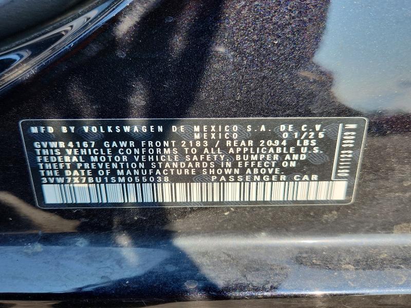 Продаж на аукціоні авто 2025 Volkswagen Jetta, vin: 3VW7X7BU1SM055038, номер лоту: 65172426