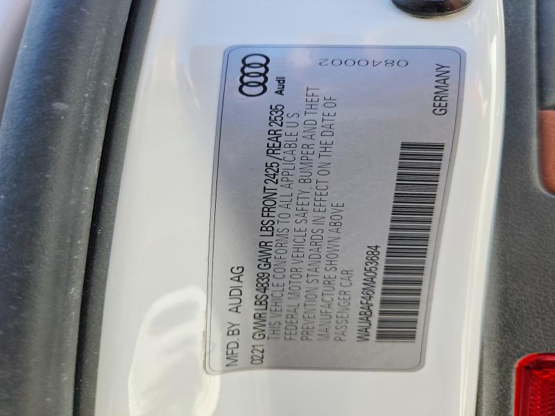 2021 Audi A4 მანქანა იყიდება აუქციონზე, vin: WAUABAF46MA053684, აუქციონის ნომერი: 65079596