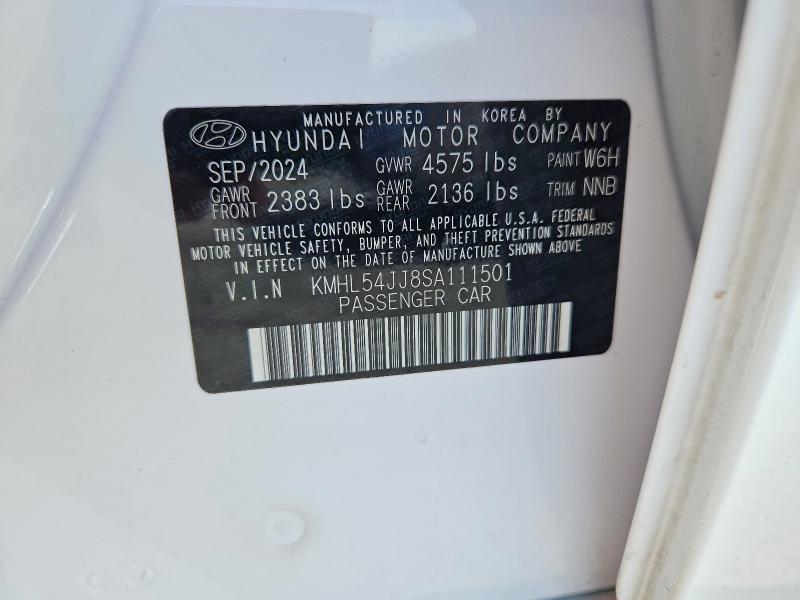 Aukcja sprzedaży 2025 Hyundai Sonata Hybrid, vin: KMHL54JJ8SA111501, numer aukcji: 65676796