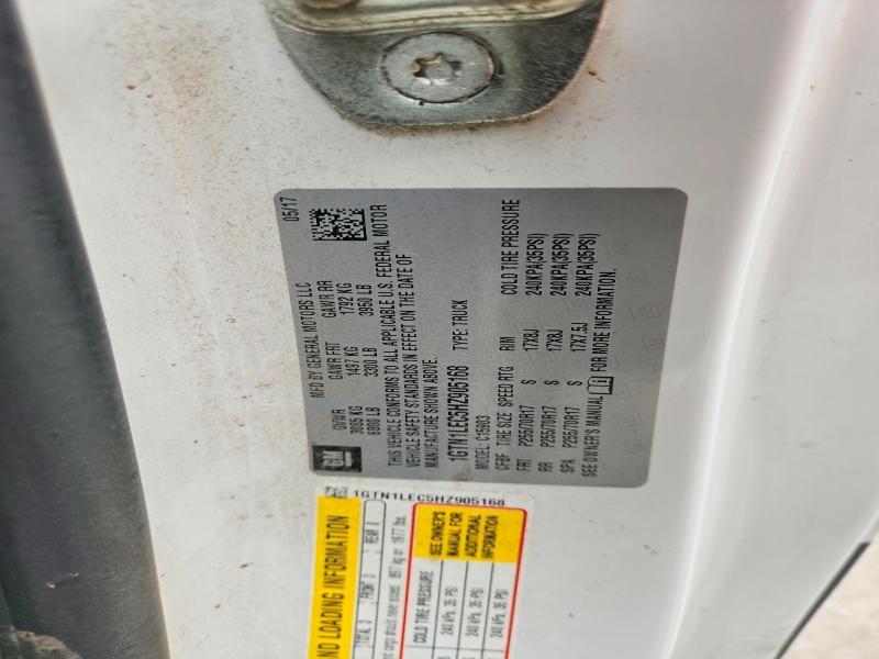 Aukcja sprzedaży 2017 Gmc Sierra, vin: 1GTN1LEC5HZ905168, numer aukcji: 65142046
