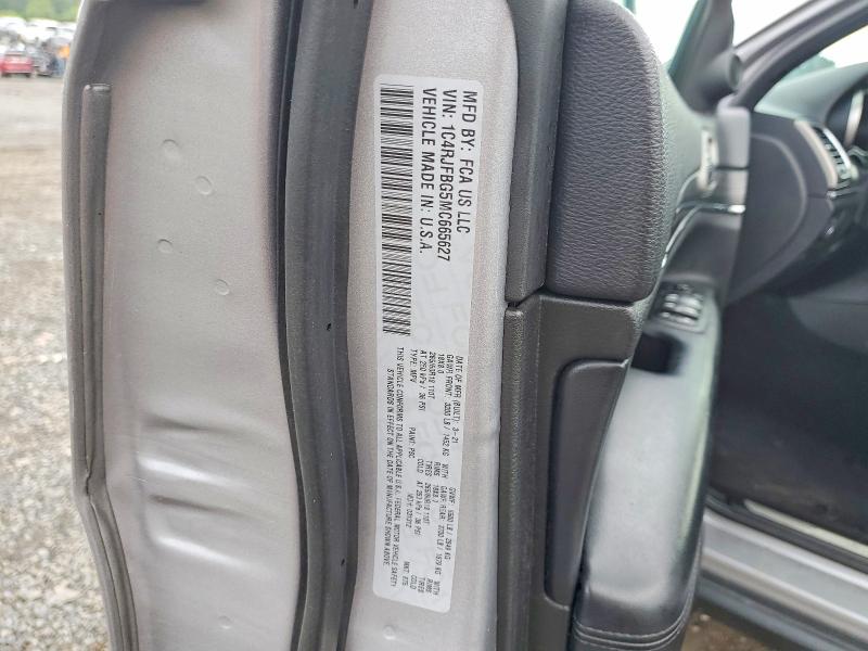 63610756 :رقم المزاد ، 1C4RJFBG5MC665627 vin ، 2021 Jeep Grand Cherokee مزاد بيع