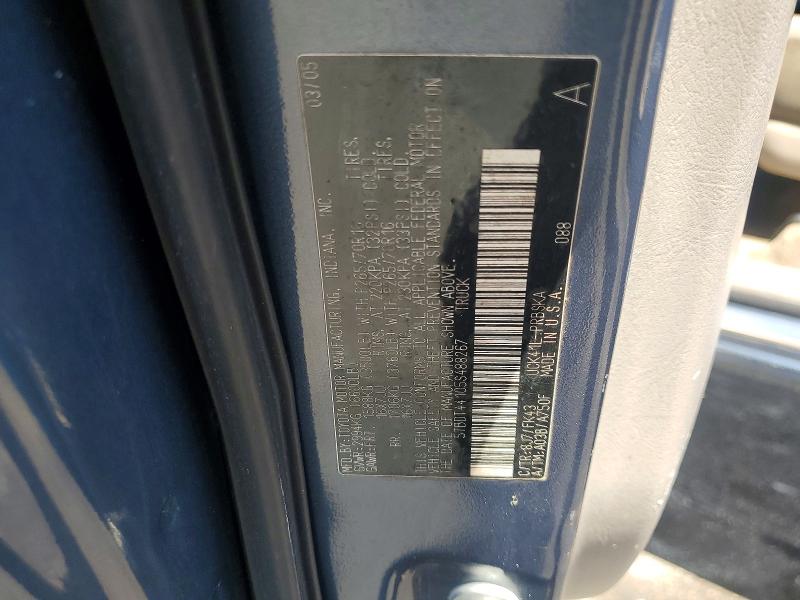 64227536 :رقم المزاد ، 5TBDT44105S488267 vin ، 2005 Toyota Tundra مزاد بيع