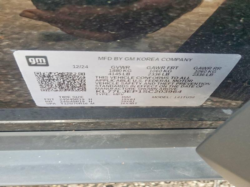 64391966 :رقم المزاد ، KL77LJEP1SC203964 vin ، 2025 Chevrolet Trax مزاد بيع