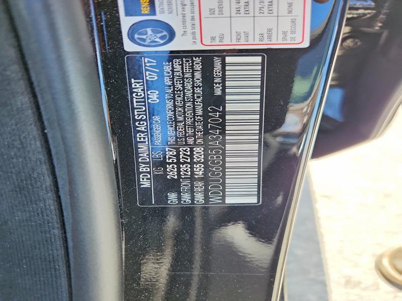2018 Mercedes-benz S მანქანა იყიდება აუქციონზე, vin: WDDUG6GB5JA347042, აუქციონის ნომერი: 66626616