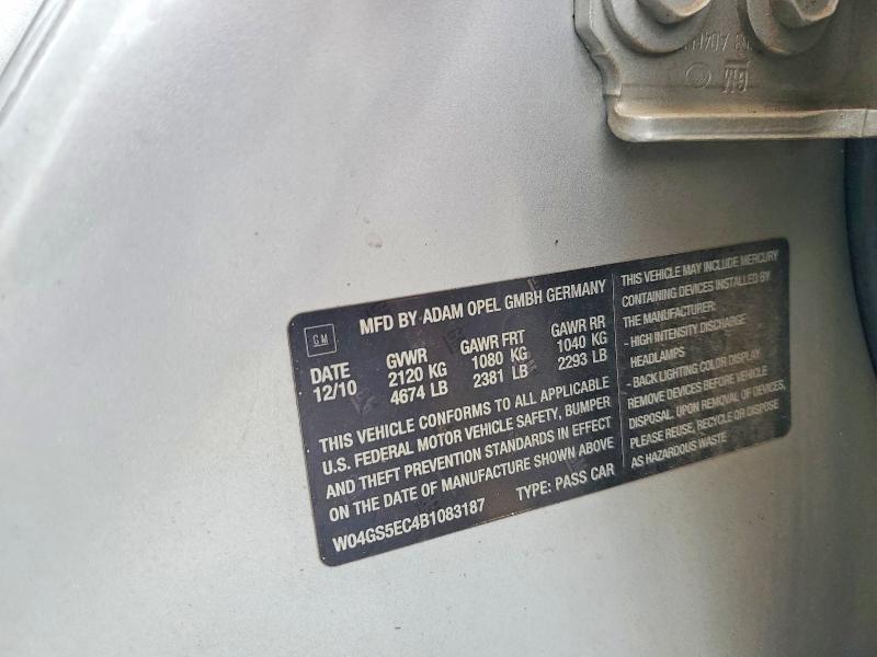 2022 Buick Regal მანქანა იყიდება აუქციონზე, vin: W04GS5EC4B1083187, აუქციონის ნომერი: 65953886