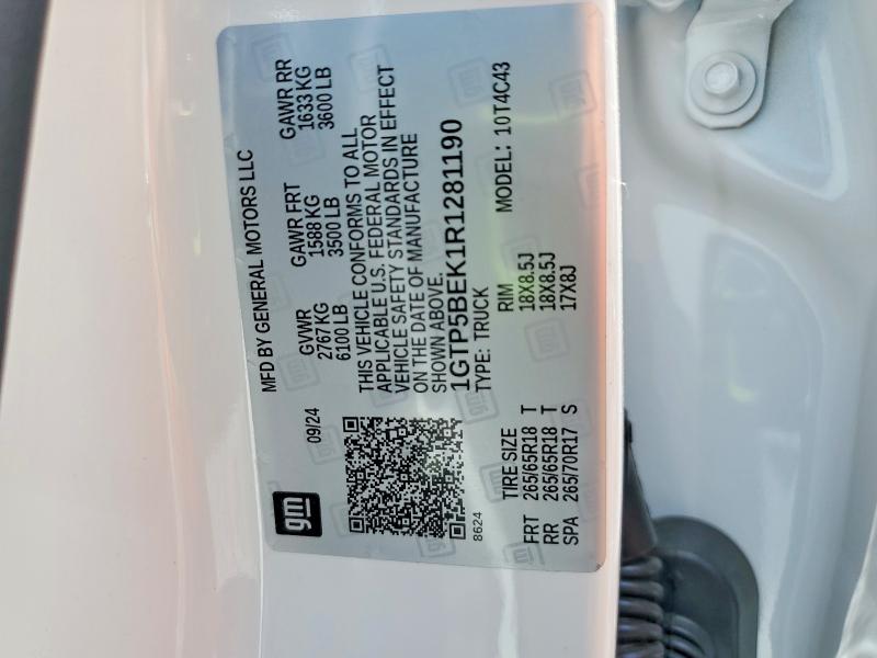 Продаж на аукціоні авто 2024 Gmc Canyon, vin: 1GTP5BEK1R1281190, номер лоту: 63235326