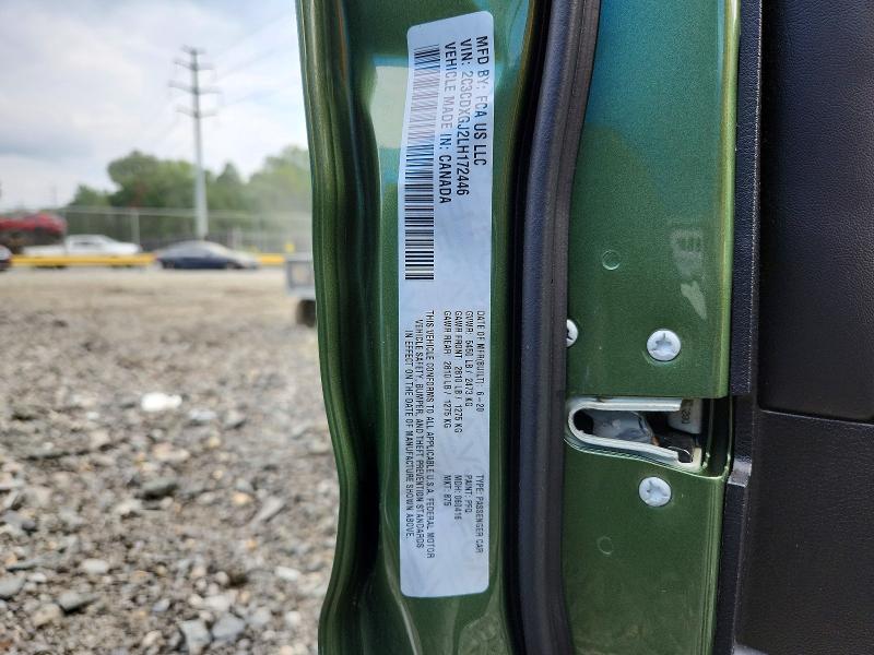 Продаж на аукціоні авто 2020 Dodge Charger, vin: 2C3CDXGJ2LH172446, номер лоту: 64232366