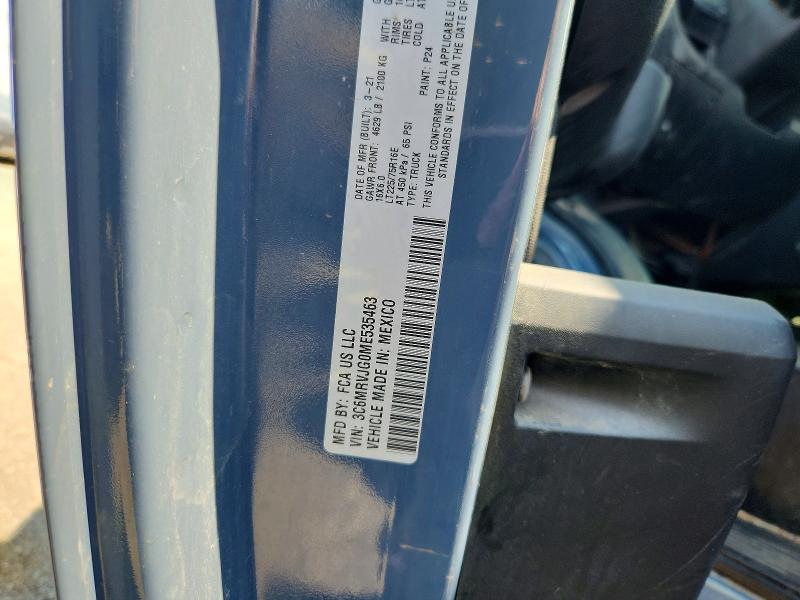Продаж на аукціоні авто 2021 Ram Promaster 3500, vin: 3C6MRVJG0ME535463, номер лоту: 65920296