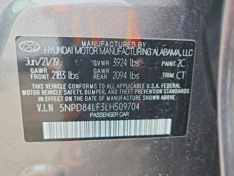 Aukcja sprzedaży 2020 Hyundai Elantra, vin: 5NPD84LF3LH509704, numer aukcji: 64978316