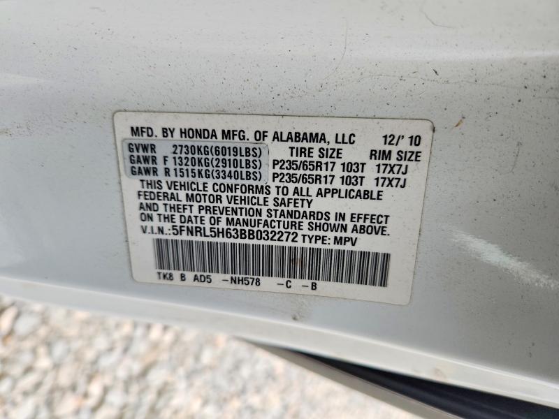 Продажа на аукционе авто 2011 Honda Odyssey, vin: 5FNRL5H63BB032272, номер лота: 63610786