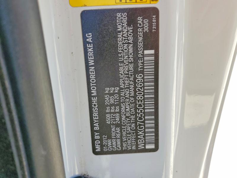 Aukcja sprzedaży 2012 Bmw 335, vin: WBAKG7C55CE802696, numer aukcji: 64761216