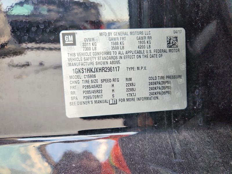 Продаж на аукціоні авто 2017 Gmc Yukon Xl, vin: 1GKS1HKJXHR296117, номер лоту: 66292336