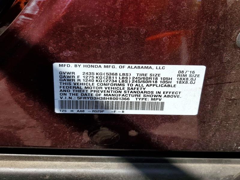 64972156 :رقم المزاد ، 5FRYD3H38HB001366 vin ، 2017 Acura Mdx مزاد بيع