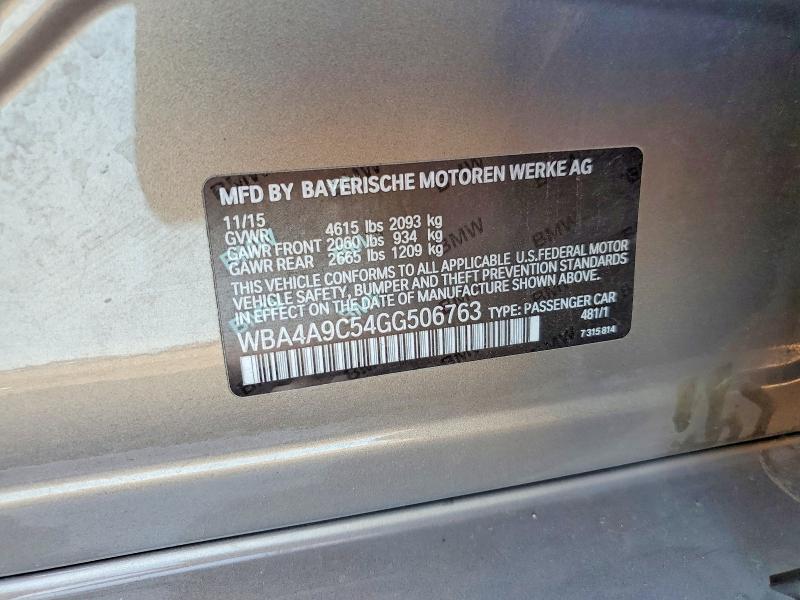 Aukcja sprzedaży 2016 Bmw 428, vin: WBA4A9C54GG506763, numer aukcji: 65117966