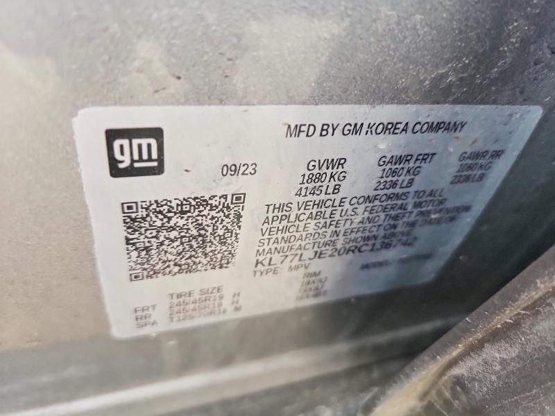 Продажа на аукционе авто 2024 Chevrolet Trax, vin: KL77LJE20RC136742, номер лота: 66723526