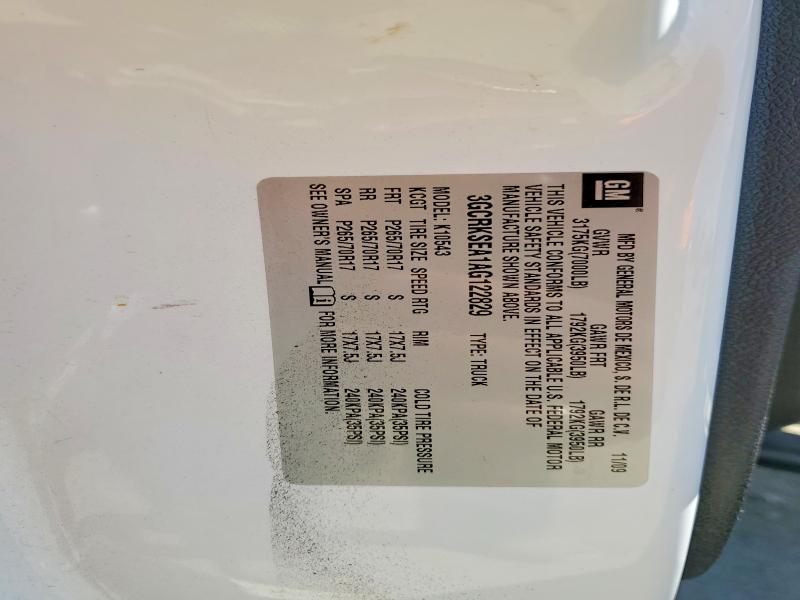 2010 Chevrolet Silverado მანქანა იყიდება აუქციონზე, vin: 3GCRKSEA1AG122829, აუქციონის ნომერი: 64324496