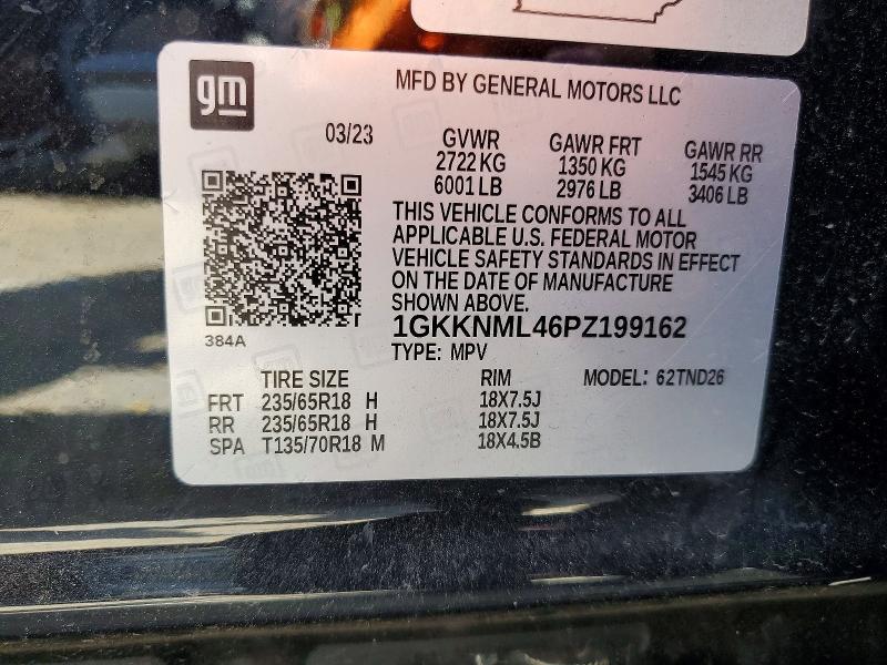 Aukcja sprzedaży 2023 Gmc Acadia, vin: 1GKKNML46PZ199162, numer aukcji: 65873956