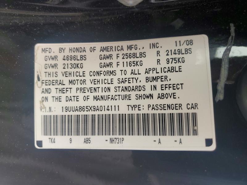 Продаж на аукціоні авто 2009 Acura Tl, vin: 19UUA865X9A014111, номер лоту: 63349996