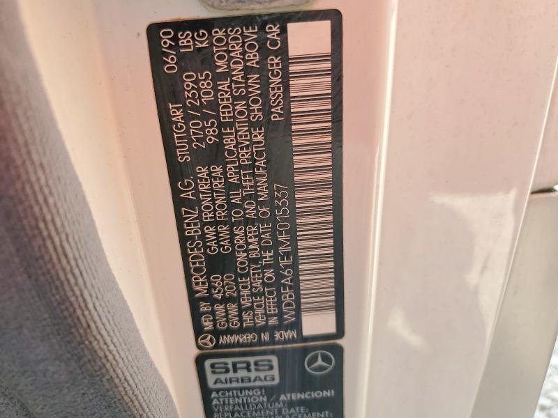 Продаж на аукціоні авто 1991 Mercedes-benz 300, vin: WDBFA61E1MF015337, номер лоту: 65090146