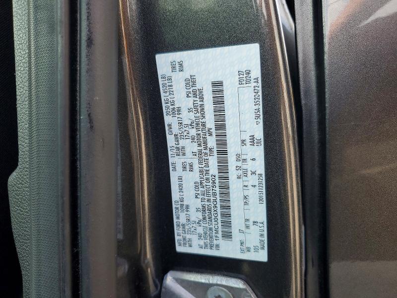 2016 Ford Escape მანქანა იყიდება აუქციონზე, vin: 1FMCU0GX9GUB75902, აუქციონის ნომერი: 64062946