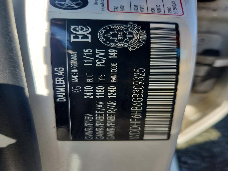 64559696 :رقم المزاد ، WDDHF6HB6GB309325 vin ، 2016 Mercedes-benz E مزاد بيع