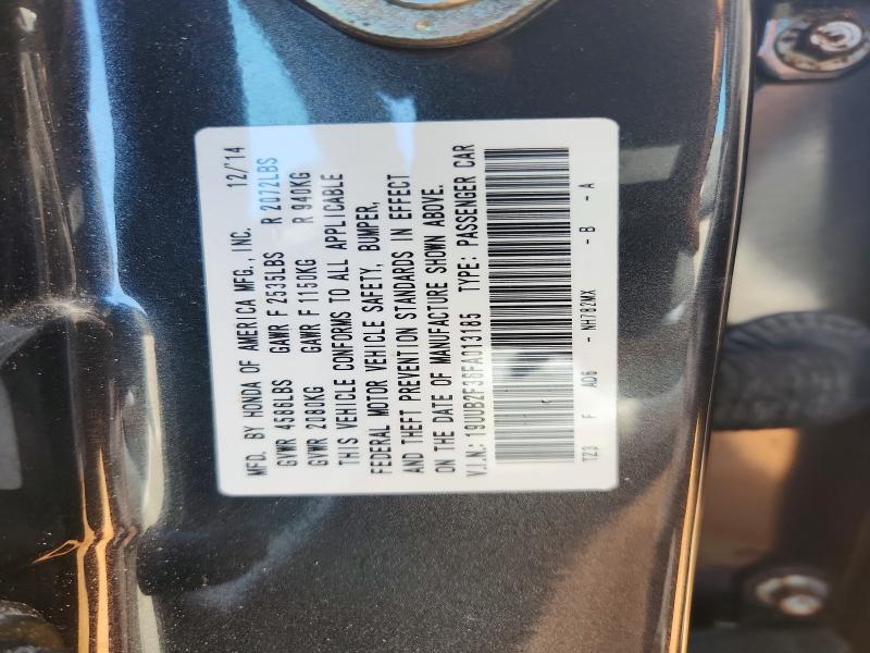 65232166 :رقم المزاد ، 19UUB2F36FA013185 vin ، 2015 Acura Tlx مزاد بيع