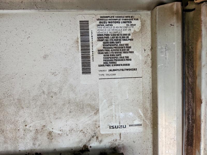 Продаж на аукціоні авто 2018 Isuzu Npr, vin: JALB4T178J7W00282, номер лоту: 67221056