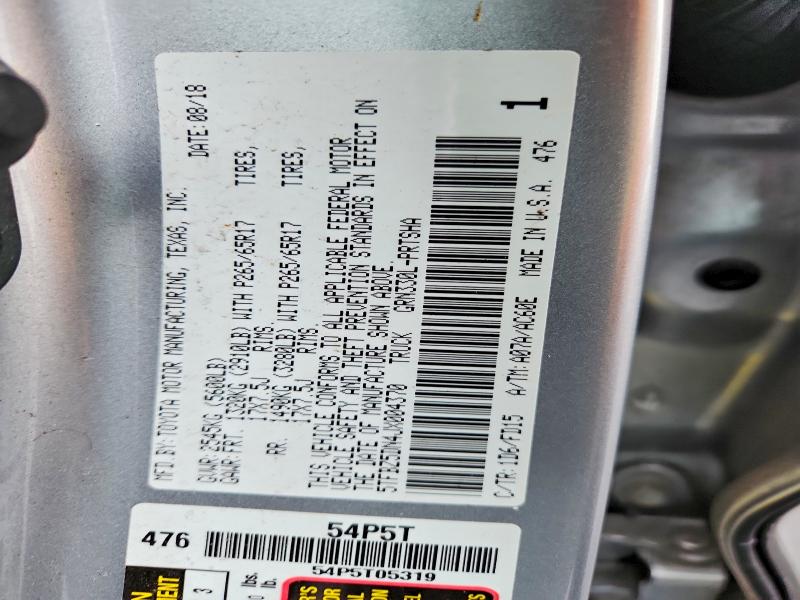 2018 Toyota Tacoma მანქანა იყიდება აუქციონზე, vin: 5TFBZ5DN4JX004370, აუქციონის ნომერი: 66186316