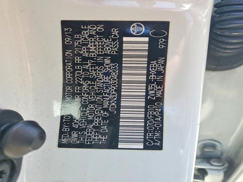 Aukcja sprzedaży 2013 Toyota Prius Plug-in Hybrid, vin: JTDKN3DP9D3048233, numer aukcji: 62891596