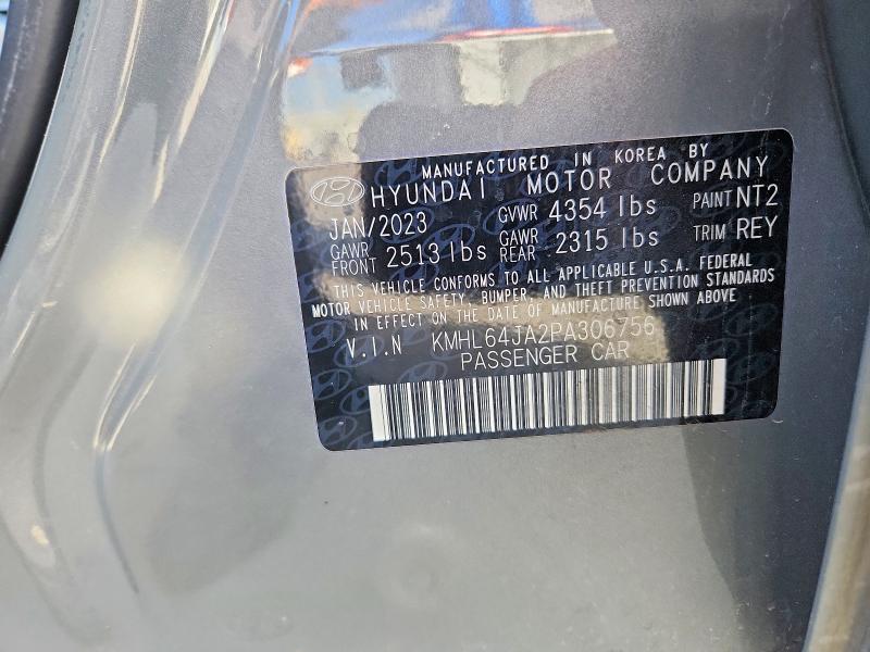 Aukcja sprzedaży 2023 Hyundai Sonata, vin: KMHL64JA2PA306756, numer aukcji: 65293346