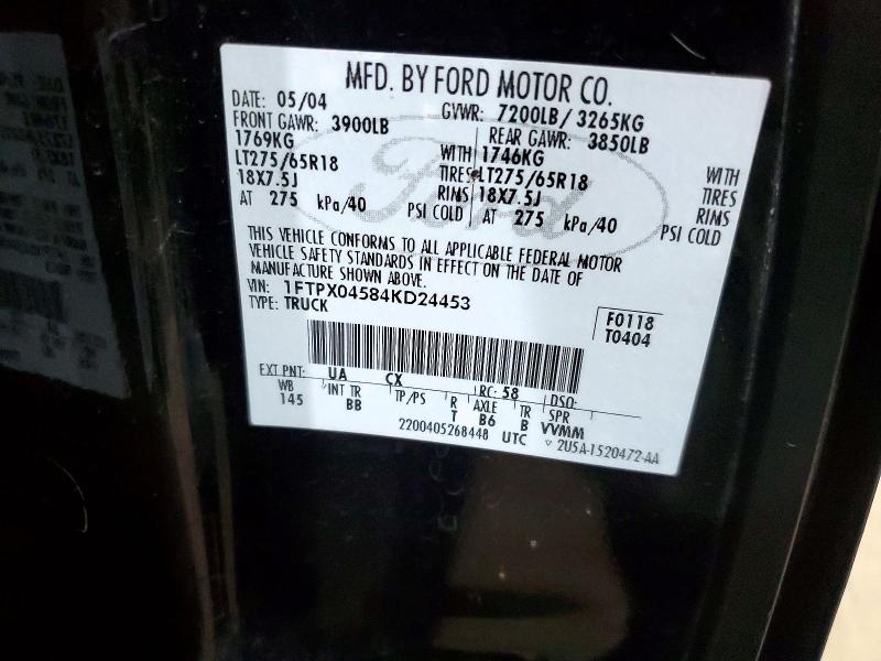 Aukcja sprzedaży 2004 Ford F150, vin: 1FTPX04584KD24453, numer aukcji: 65210226