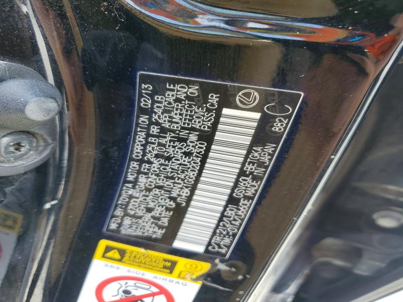 66208276 :رقم المزاد ، JTHBK1GG8D2047300 vin ، 2013 Lexus Es مزاد بيع