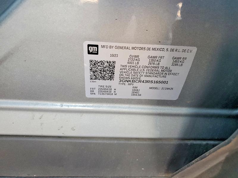Aukcja sprzedaży 2024 Chevrolet Blazer, vin: 3GNKBCR43RS165001, numer aukcji: 64160466